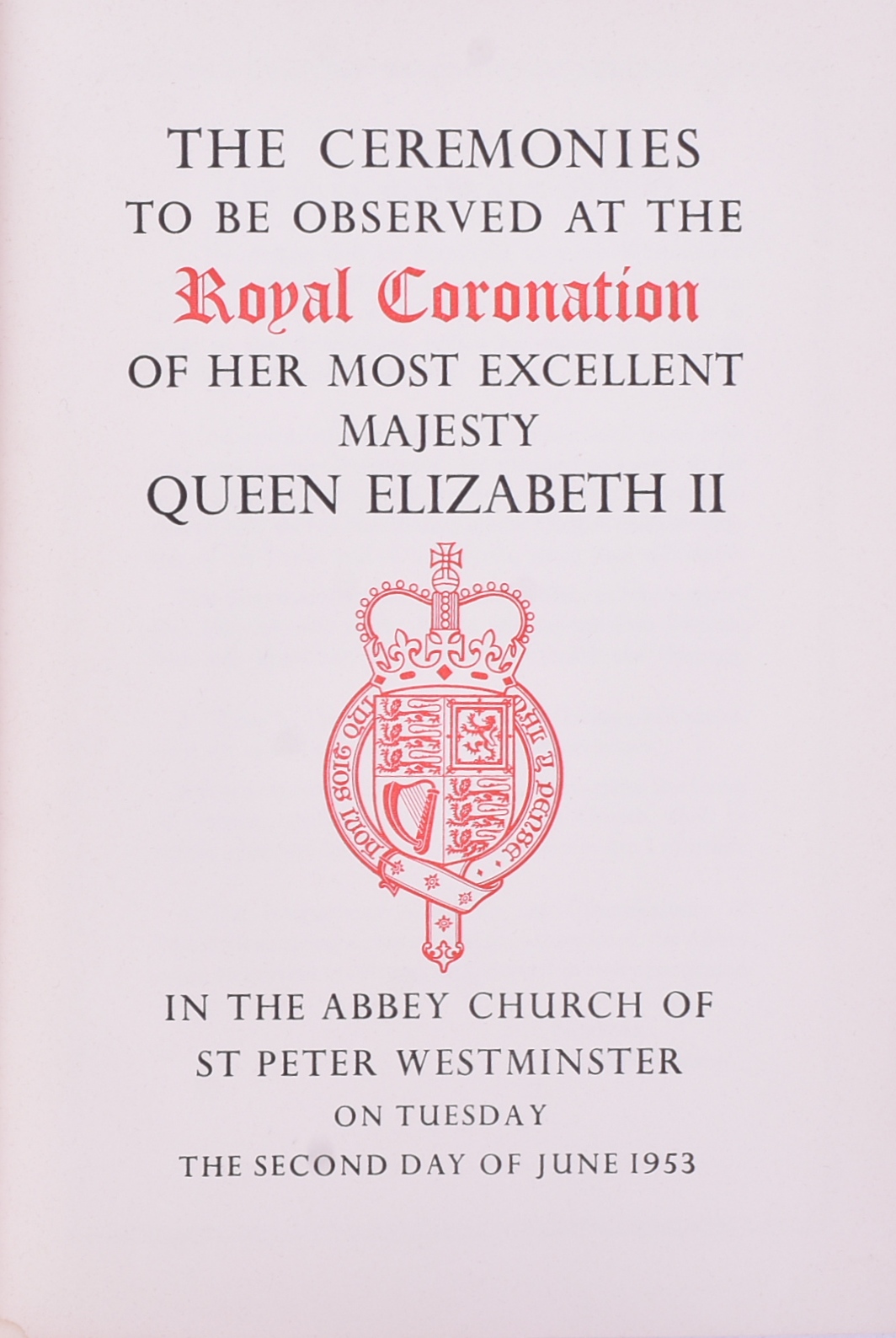 ROYALTY INTEREST - CORONATION PROGRAMME & LETTERS - Image 7 of 8