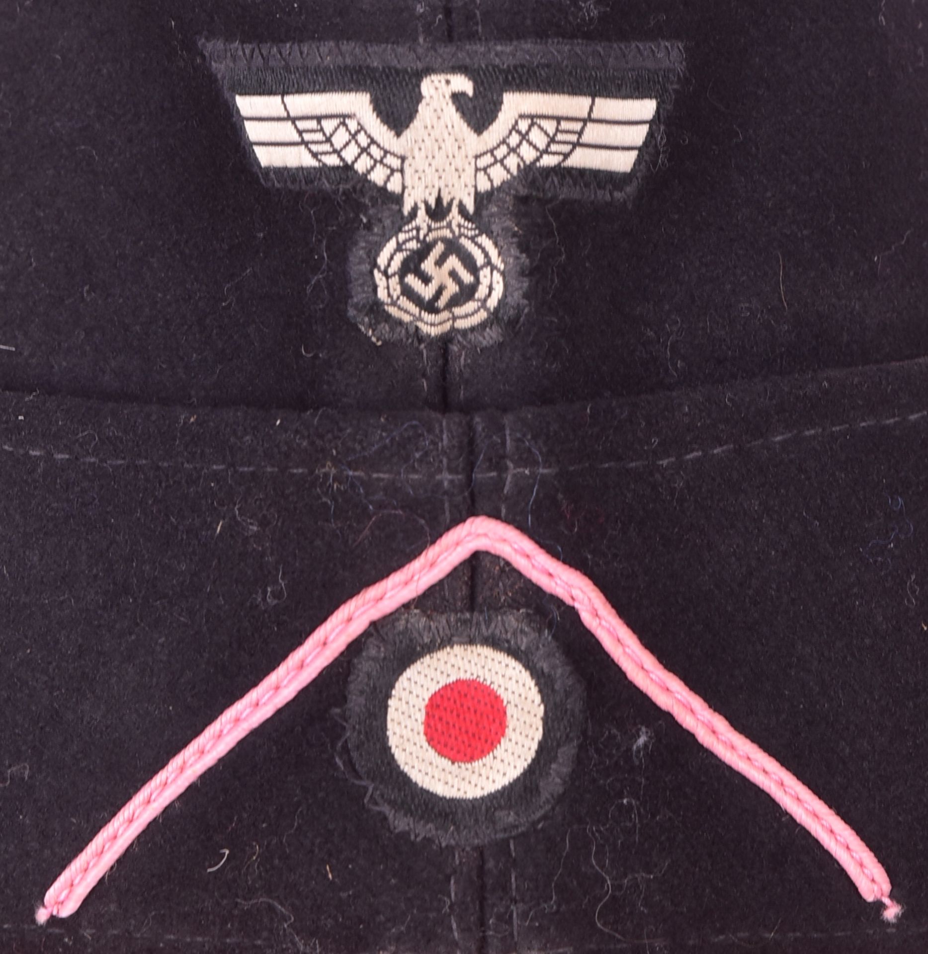 WWII SECOND WORLD WAR HEER PANZER SIDE CAP - Image 3 of 6
