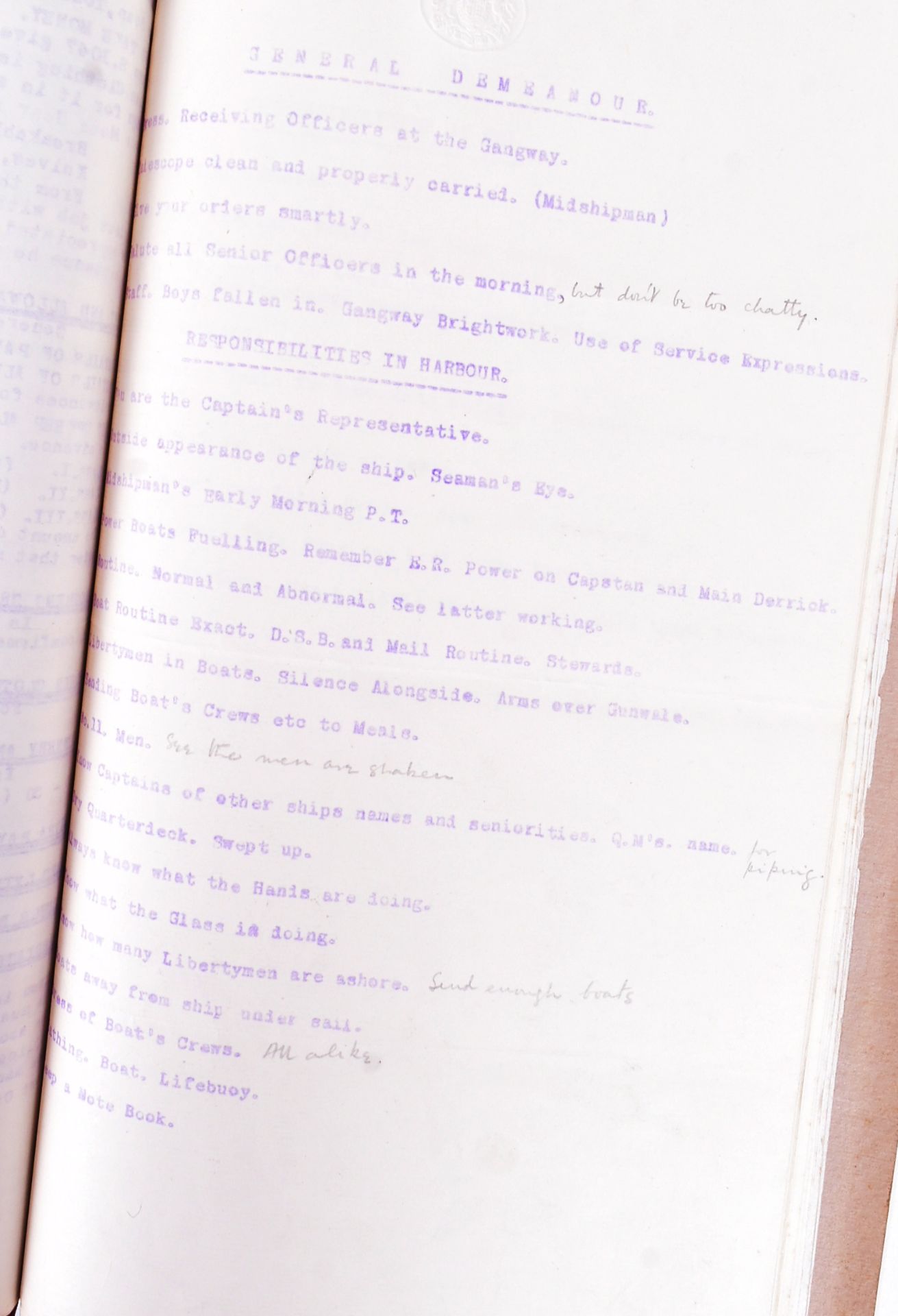 ROYAL NAVY OFFICERS LECTURE NOTES & DUTIES - Bild 3 aus 7