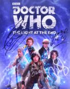 DOCTOR WHO - THE DOCTORS - AUTOGRAPHED 8X10" PHOTO