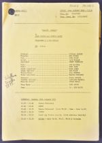 FAWLTY TOWERS (BBC SITCOM) - ORIGINAL PRODUCTION SCRIPT