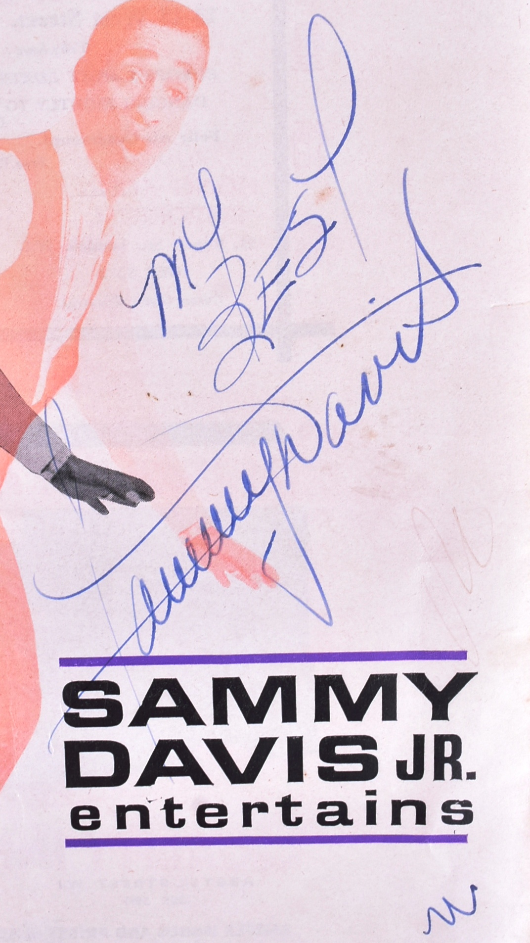 SAMMY DAVIS JR (1925-1990) - AUTOGRAPHED PROGRAMME - Image 2 of 4