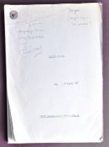 FAWLTY TOWERS (BBC SITCOM) - ORIGINAL PRODUCTION SCRIPT