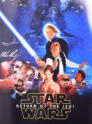 STAR WARS - RETURN OF THE JEDI - AUTOGRAPHED POSTER