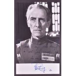 STAR WARS - PETER CUSHING (1913-1994) - AUTOGRAPHED PHOTO