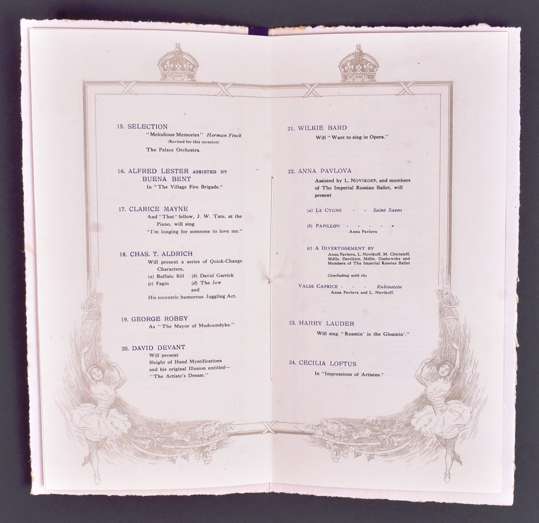 ROYAL VARIETY PERFORMANCE 1912 - PROGRAMMES - Image 7 of 7