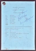 SECOND THOUGHTS ITV SITCOM SCRIPT SIGNED LYNDA BELLINGHAM