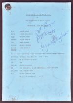 SECOND THOUGHTS ITV SITCOM SCRIPT SIGNED LYNDA BELLINGHAM