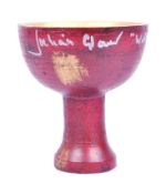 INDIANA JONES - JULIAN GLOVER SIGNED PROP REPLICA HOLY GRAIL