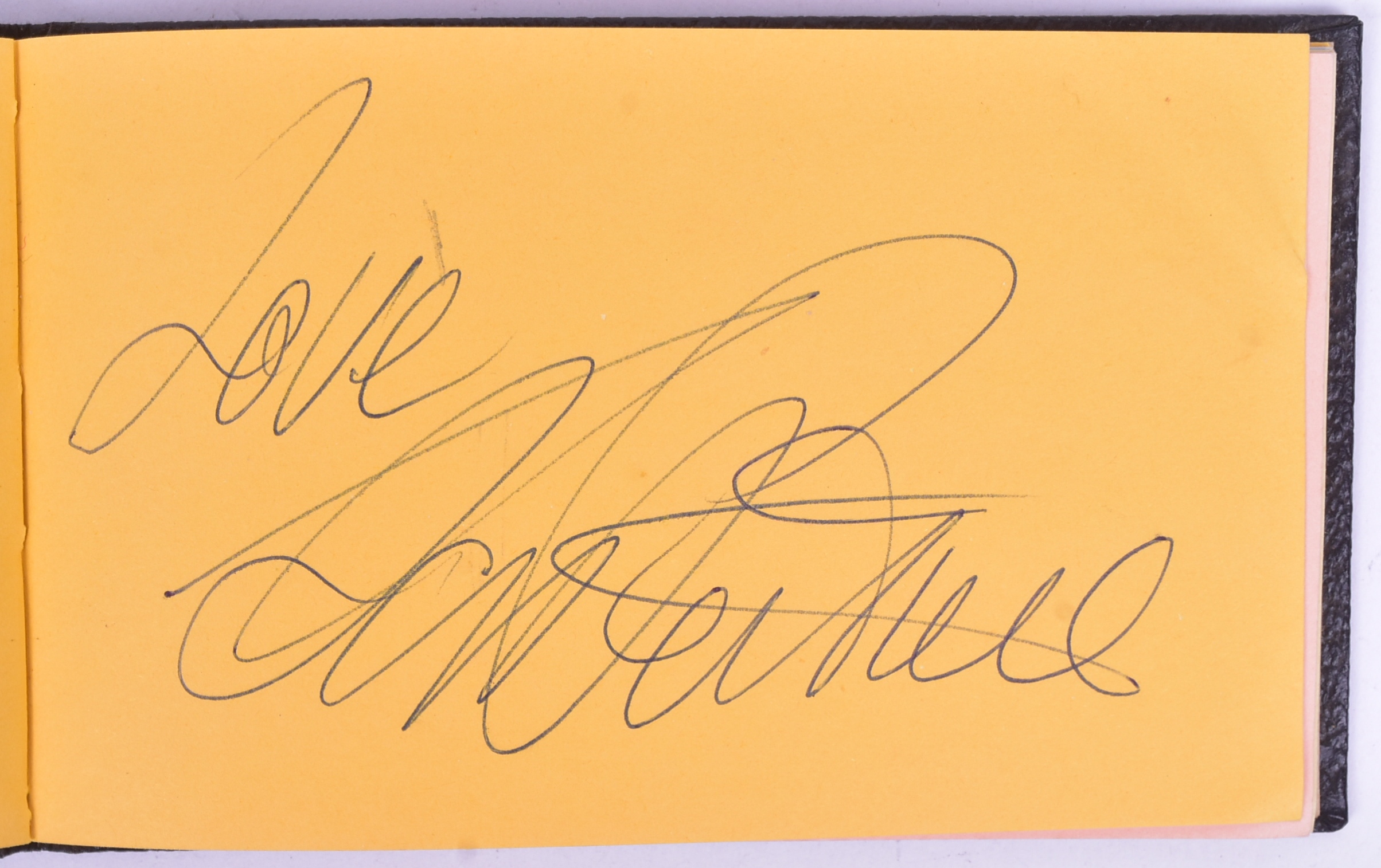 AUTOGRAPH ALBUM - INCLUDING JON PERTWEE (DOCTOR WHO)