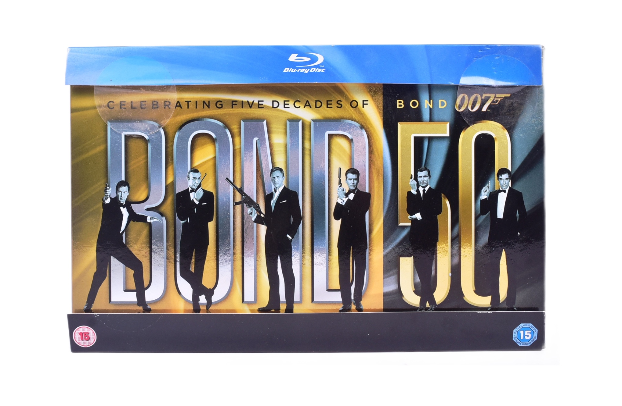 JAMES BOND 007 - ' FIVE DECADES ' BLU RAY DVD COLLECTION BOX SET