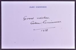 STAR WARS - SIR ALEC GUINNESS (1914-2000) - AUTOGRAPH