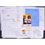 AUTOGRAPHS - COLLECTION OF 1980S SIGNED LETTERS