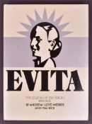 EVITA - ANDREW LLOYD WEBBER & TIM RICE - SIGNED BOOK