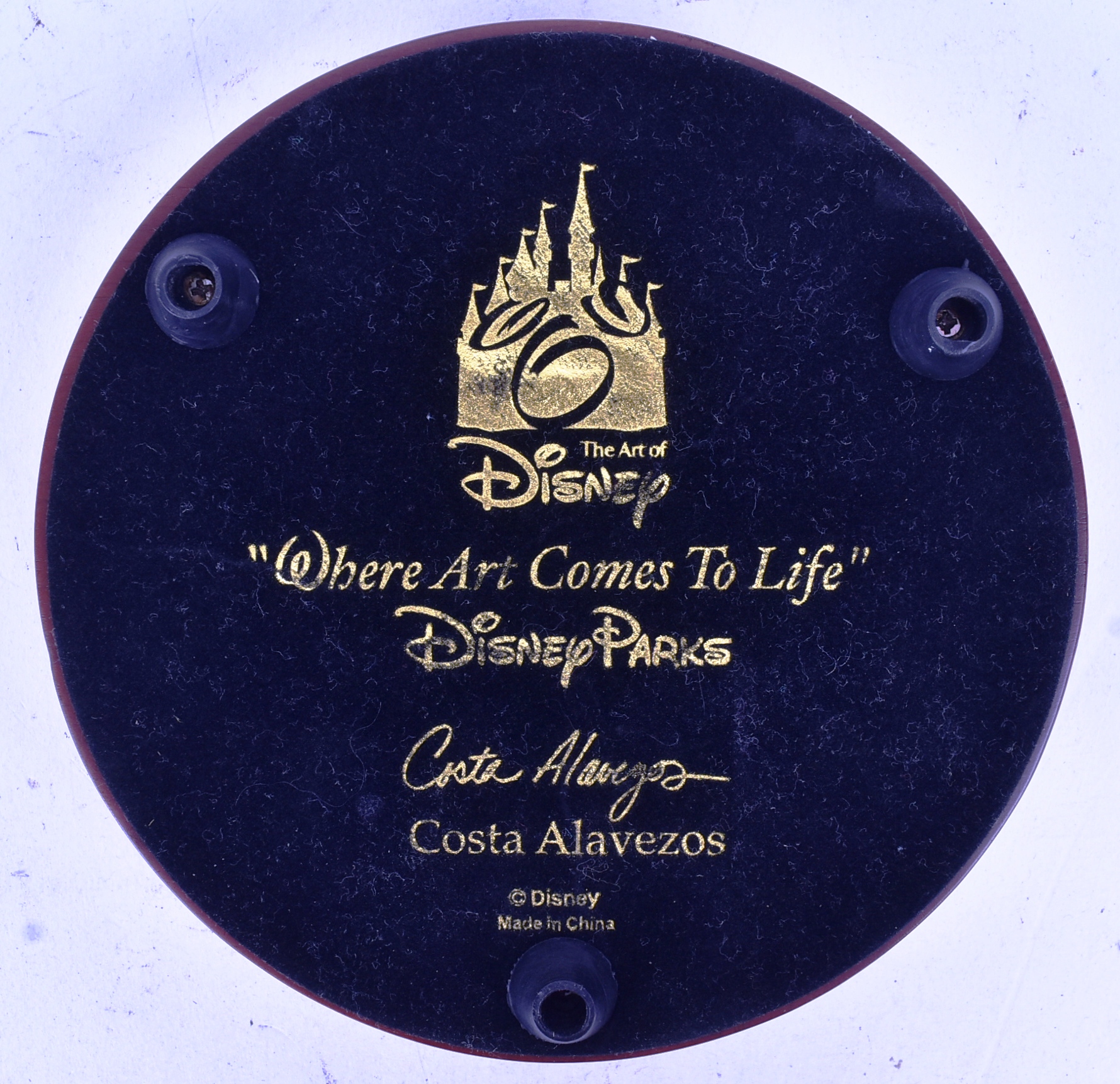 WALT DISNEY - DISNEY PARKS EXCLUSIVE FIGURINE 'WHERE ART COMES TO LIFE' - Image 5 of 5