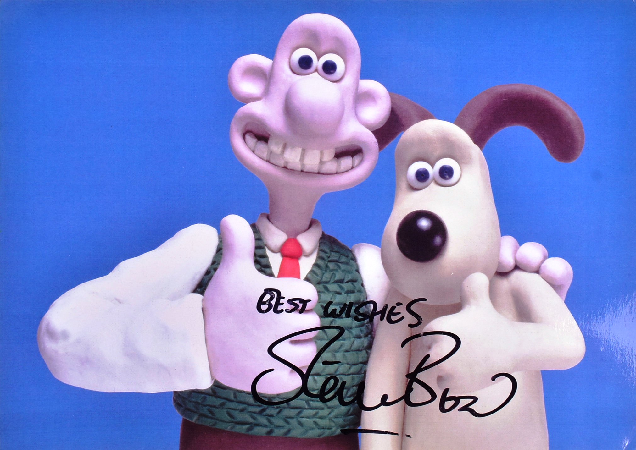 AARDMAN ANIMATIONS - STEVE BOX - AUTOGRAPHED 5X7" PHOTOGRAPH