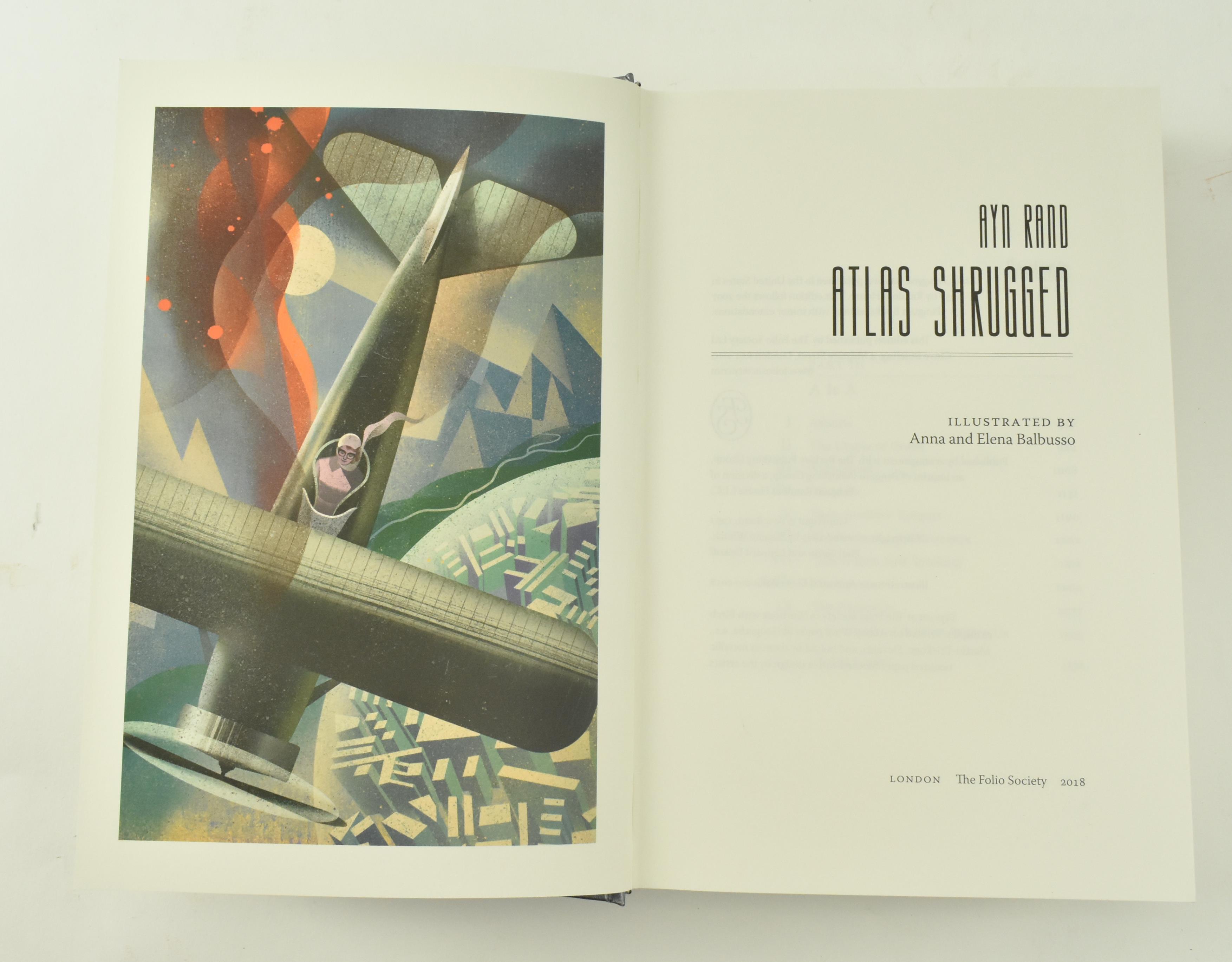 FOLIO SOCIETY. 2018 AYN RAND ATLAS SHRUGGED IN THREE VOLUMES - Image 8 of 9