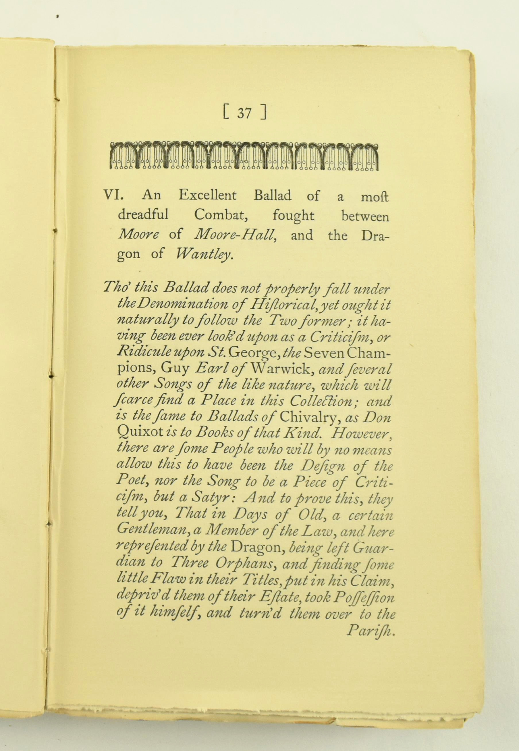 (PHILIPS, AMBROSE) 1728 COLLECTION OF OLD BALLADS - Image 5 of 6