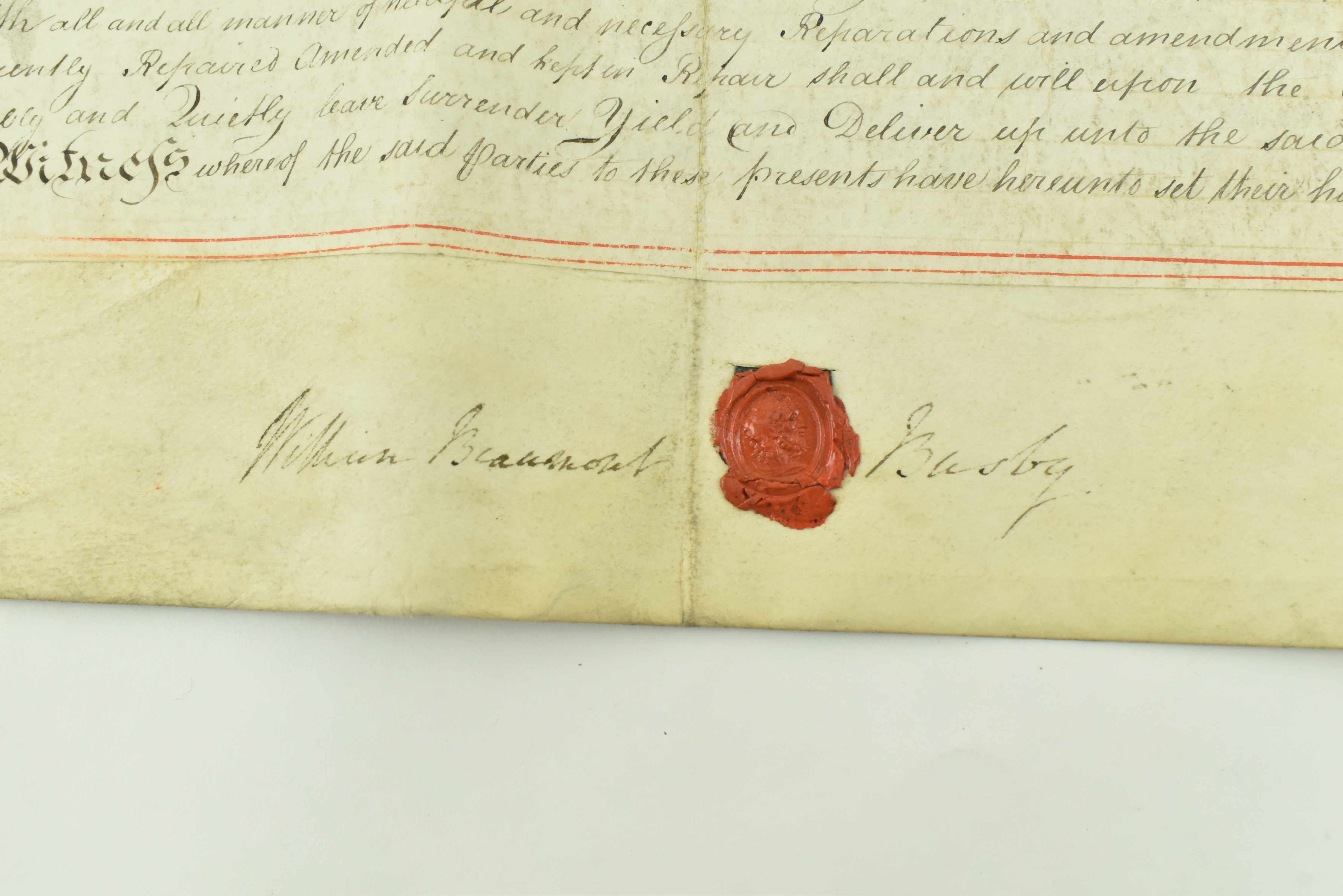 WILLIAM WILBERFORCE. 1806 SIGNED INDENTURE ON KENSINGTON GORE - Image 5 of 12