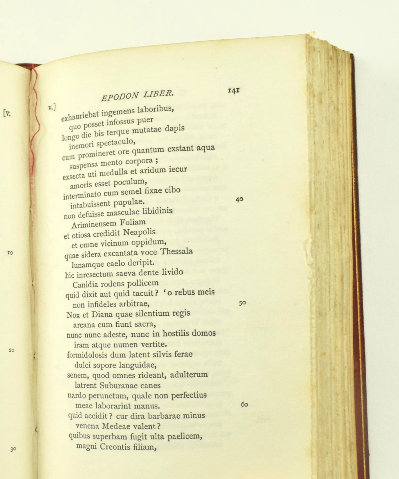 BINDING. 1888 Q. HORATI FLACCI OPERA IN HATCHARDS FINE BINDING - Image 4 of 6