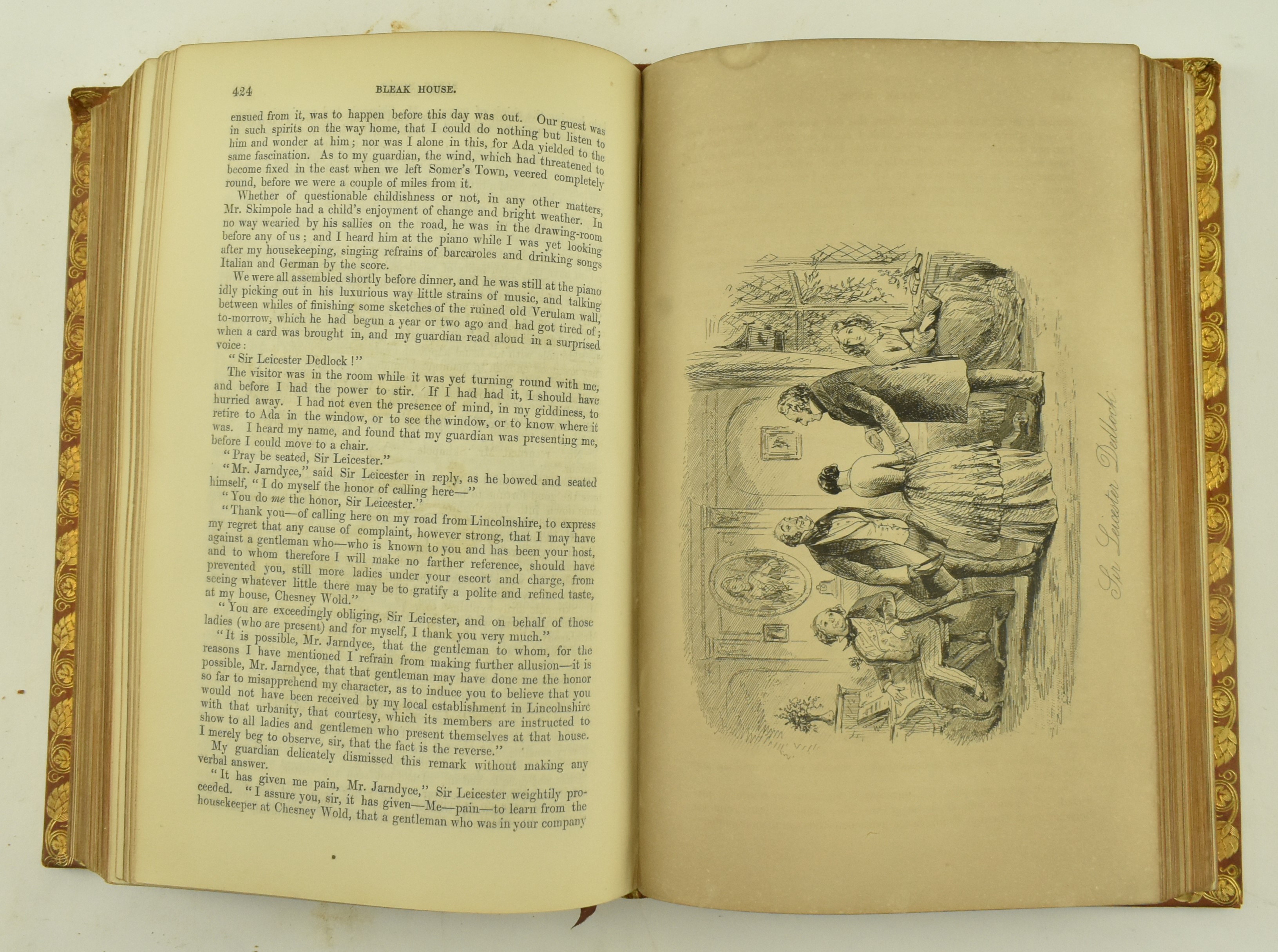 DICKENS, CHARLES. 1853 BLEAK HOUSE & 1857 LITTLE DORRIT - Image 10 of 11