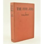 JAMES, M. R. 1922 THE FIVE JARS FIRST EDITION BOOK