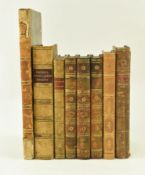 BINDINGS. COLLECTION OF 18th & 19th CENTURY LEATHER BOUND BOOKS