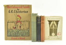CHESTERTON, GILBERT KEITH. FIVE 20TH CENTURY WORKS