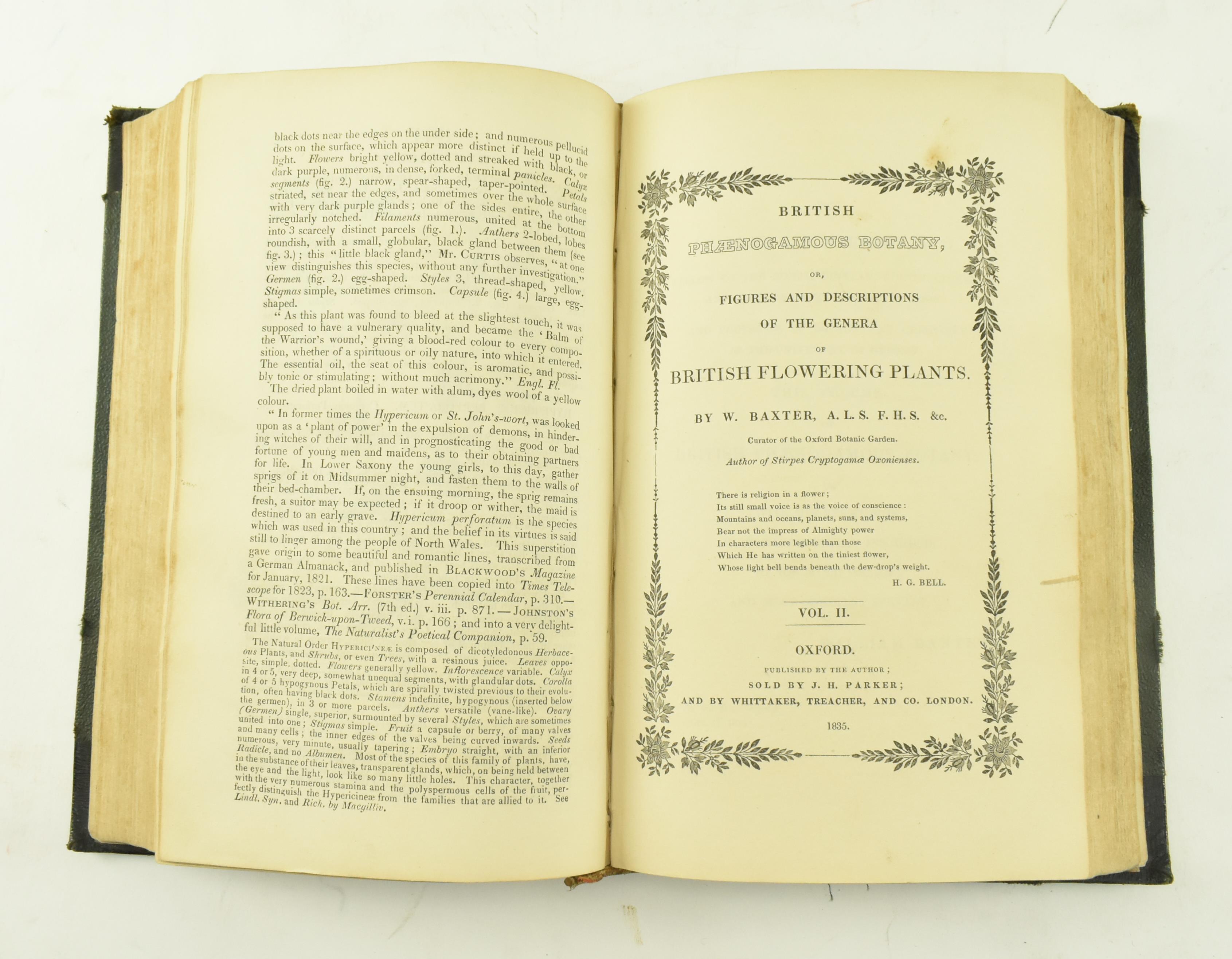 BAXTER, WILLIAM. 1834 BRITISH PHAENOGAMOUS BOTANY 2nd EDITION - Image 5 of 9