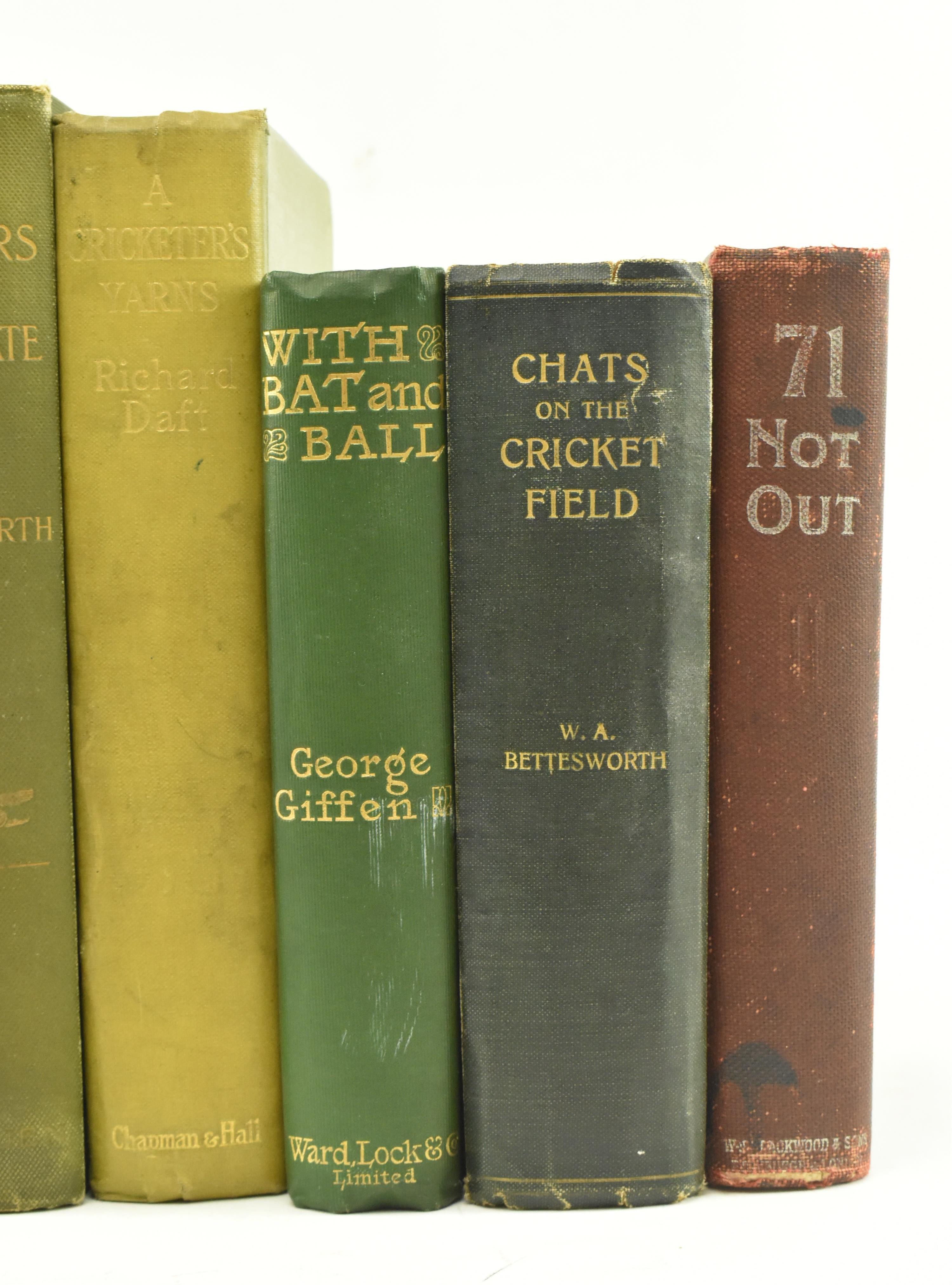 CRICKET INTEREST. COLLECTION OF TEN VICTORIAN BOOKS - Image 3 of 6
