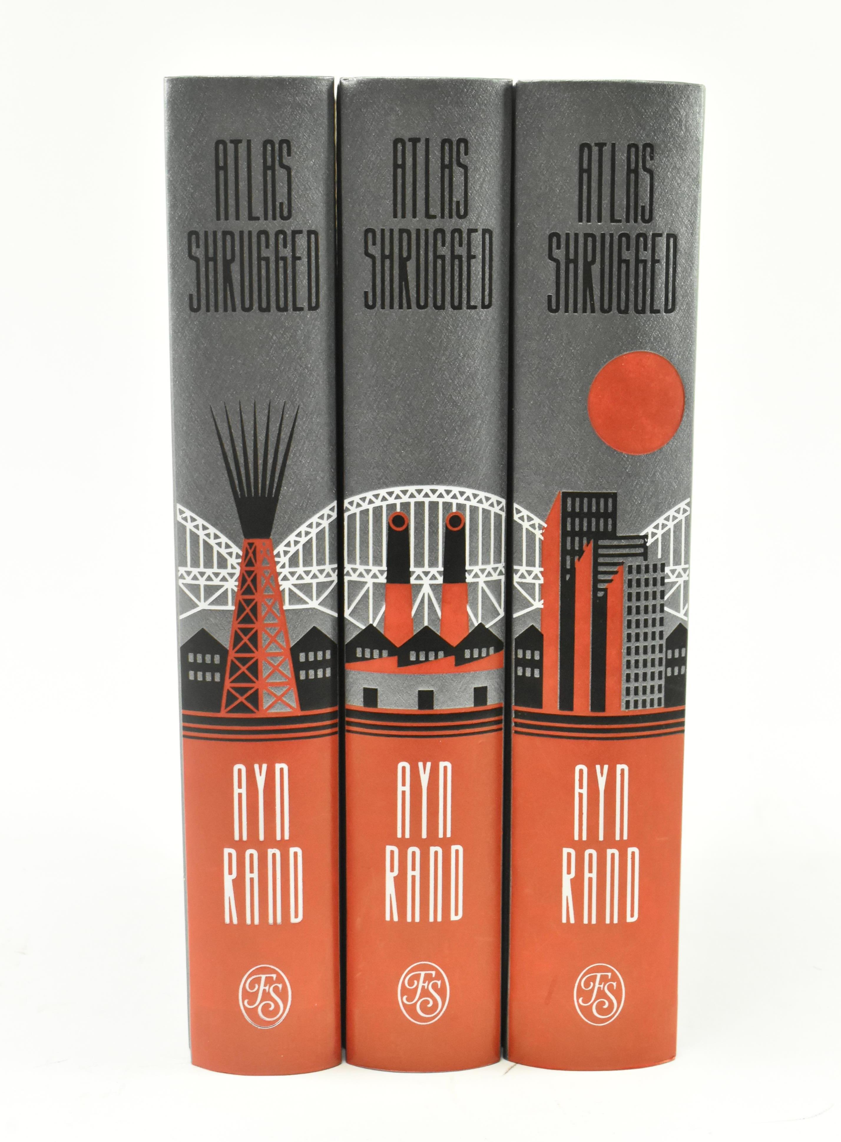 FOLIO SOCIETY. 2018 AYN RAND ATLAS SHRUGGED IN THREE VOLUMES - Image 2 of 9