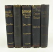 ZOLA, EMILE. TWO LATE 19TH CENTURY FIRST ENGLISH EDITIONS