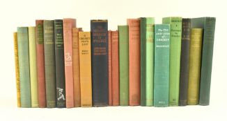 CRICKET. COLLECTION OF TWENTY BOOKS RELATING TO CRICKET
