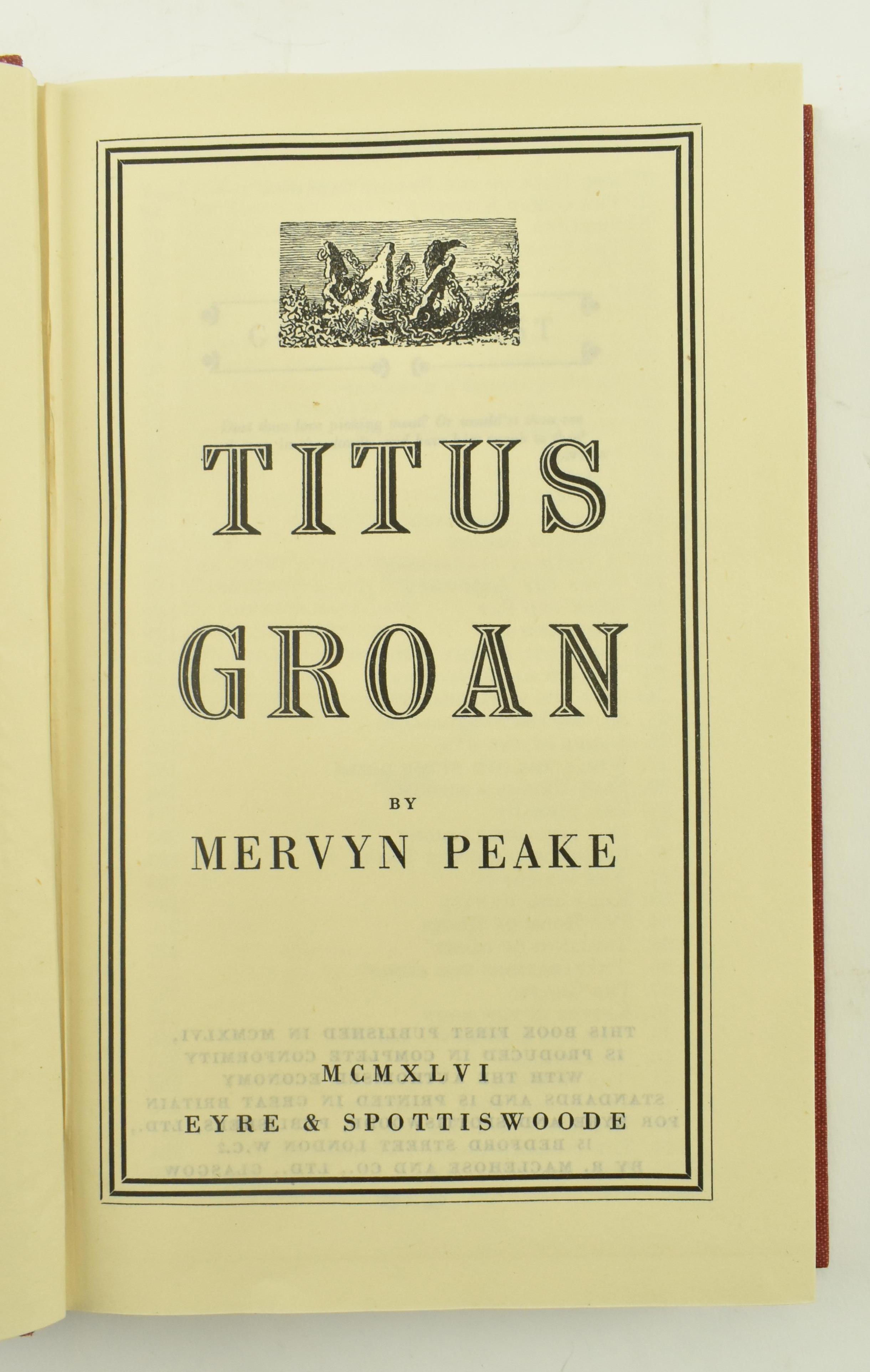 PEAKE, MERVYN. TITUS ALONE & TITUS GROAN - FIRST EDS IN DWS - Image 9 of 11