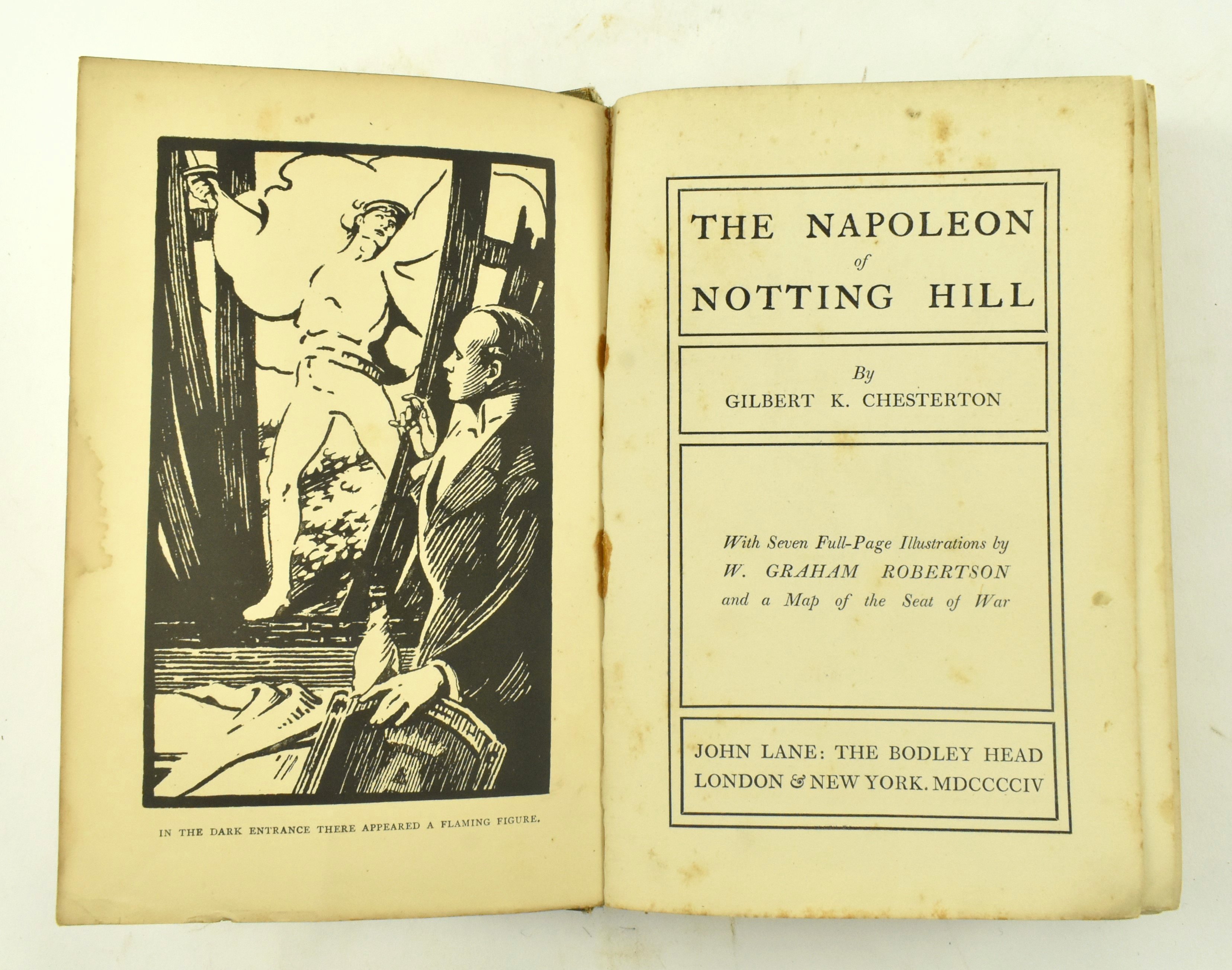 CHESTERTON, G. K. - THE NAPOLEON OF NOTTING HILL - FIRST EDITION - Image 2 of 8