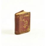1827 FRENCH MICRO MINIATURE LEATHER BOUND BOOK