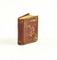 1827 FRENCH MICRO MINIATURE LEATHER BOUND BOOK