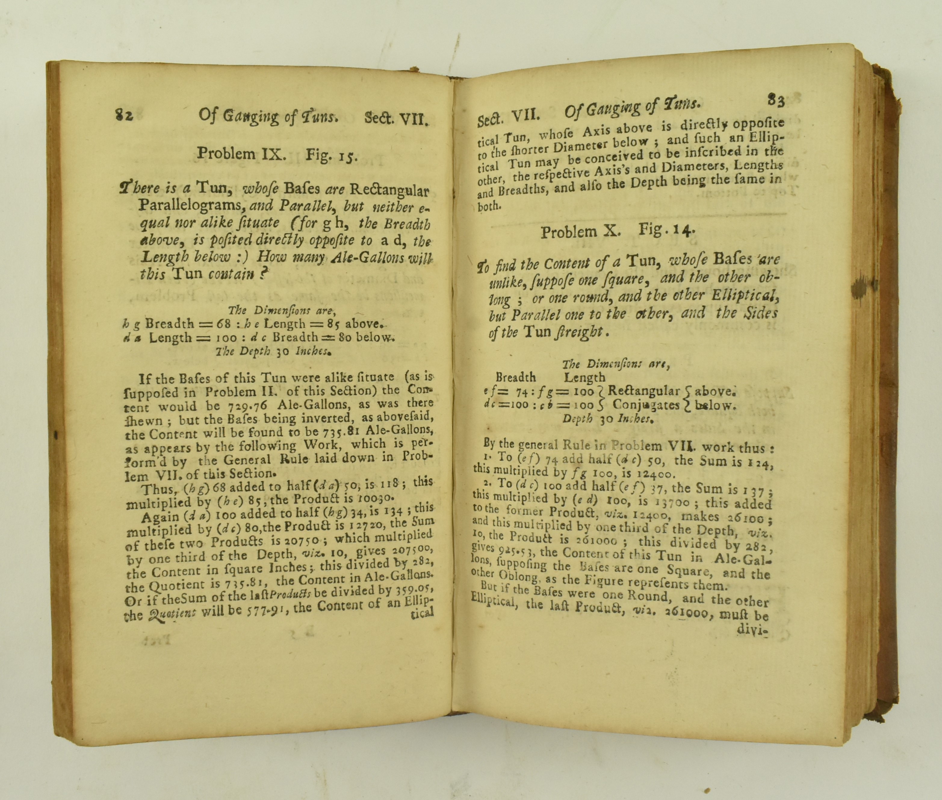 EVERARD. 1738 STEREOMETRY; OR THE ART OF GAUGING TENTH ED - Image 4 of 7