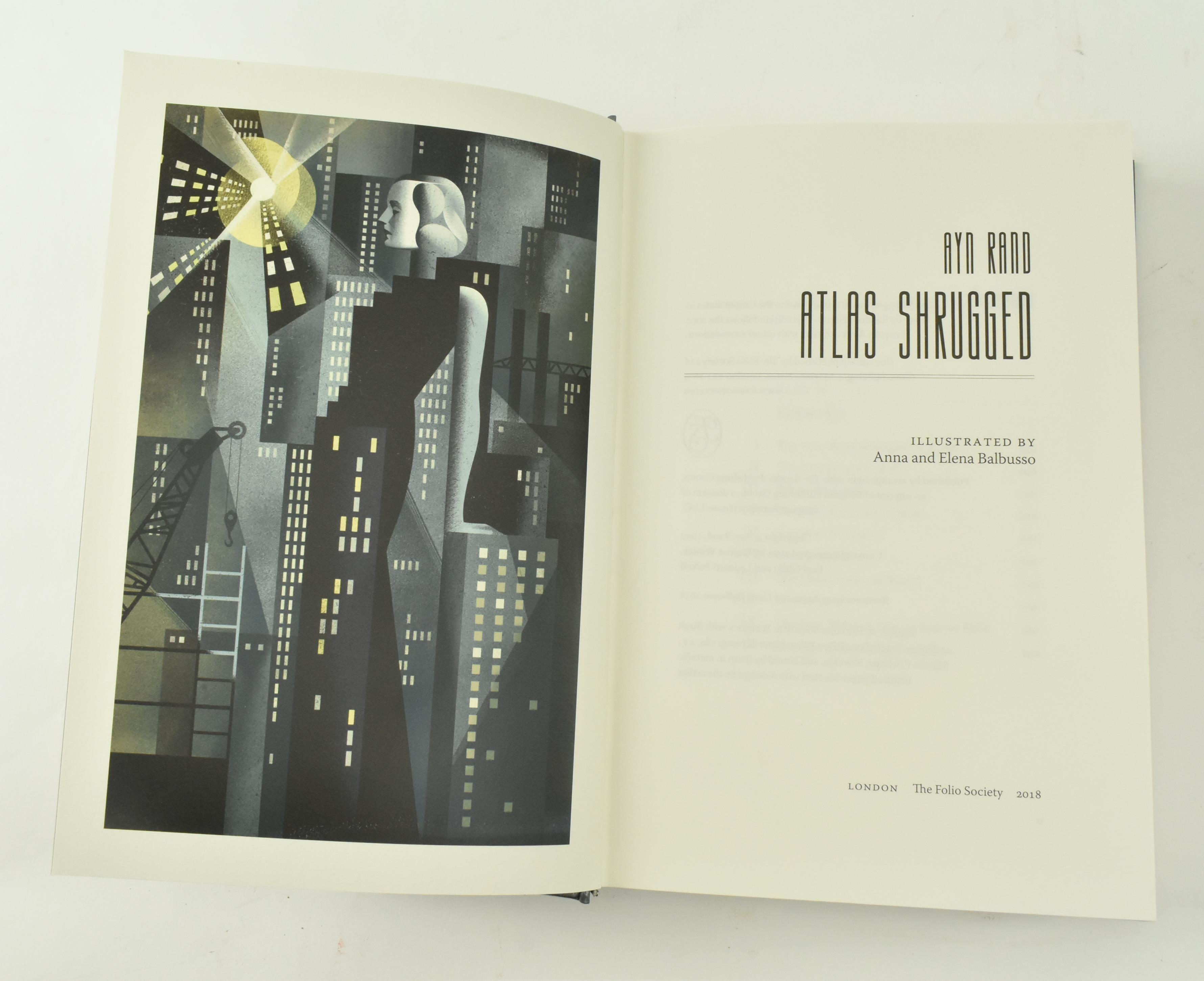 FOLIO SOCIETY. 2018 AYN RAND ATLAS SHRUGGED IN THREE VOLUMES - Image 7 of 9