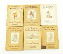 POTTER, BEATRIX. SIX EARLY EDITIONS OF CHILDREN'S STORIES