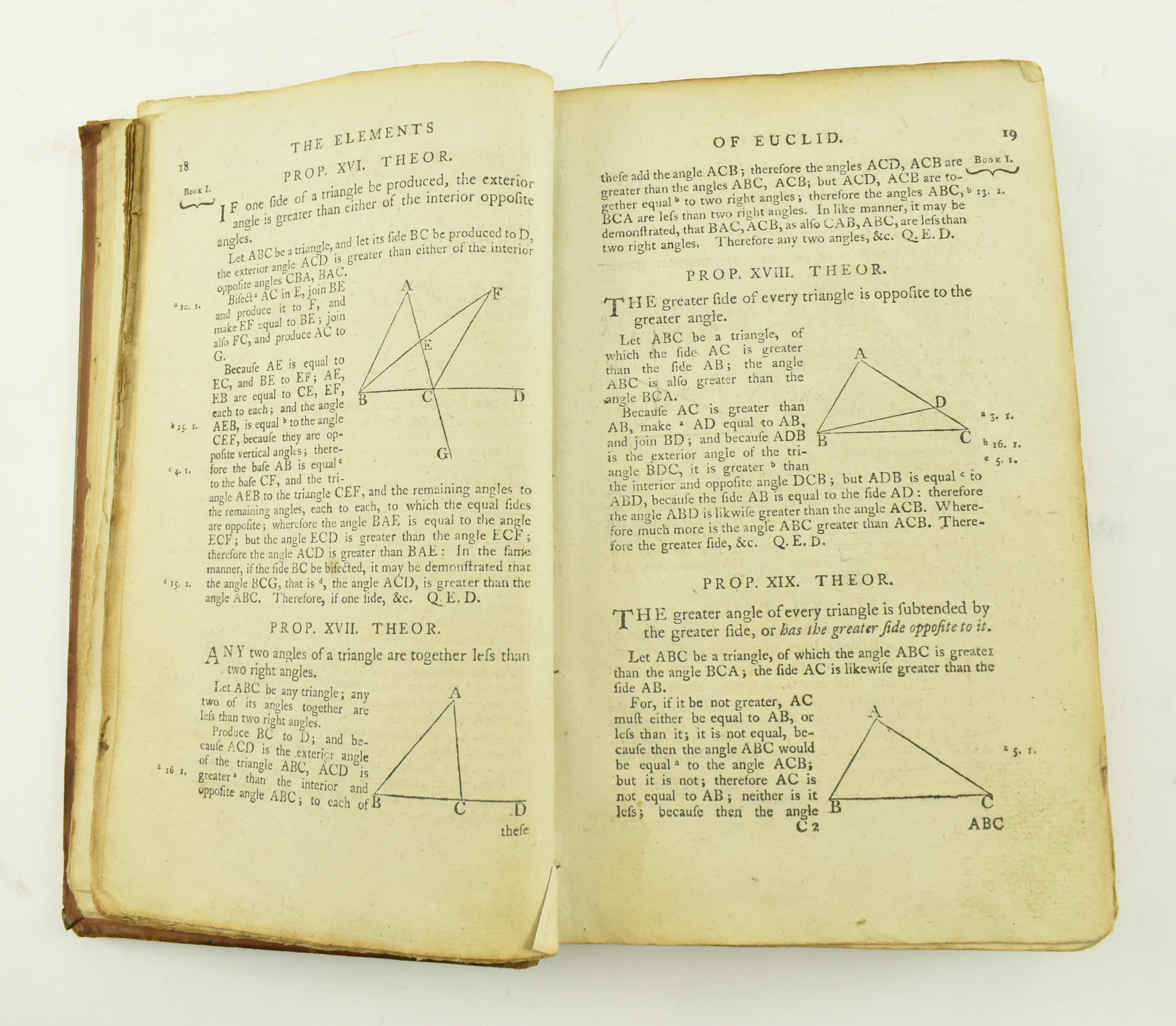 SIMSON, ROBERT. 1804 THE ELEMENTS OF EUCLID TWELFTH EDITION - Image 3 of 6