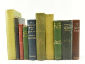 CRICKET INTEREST. COLLECTION OF TEN VICTORIAN BOOKS