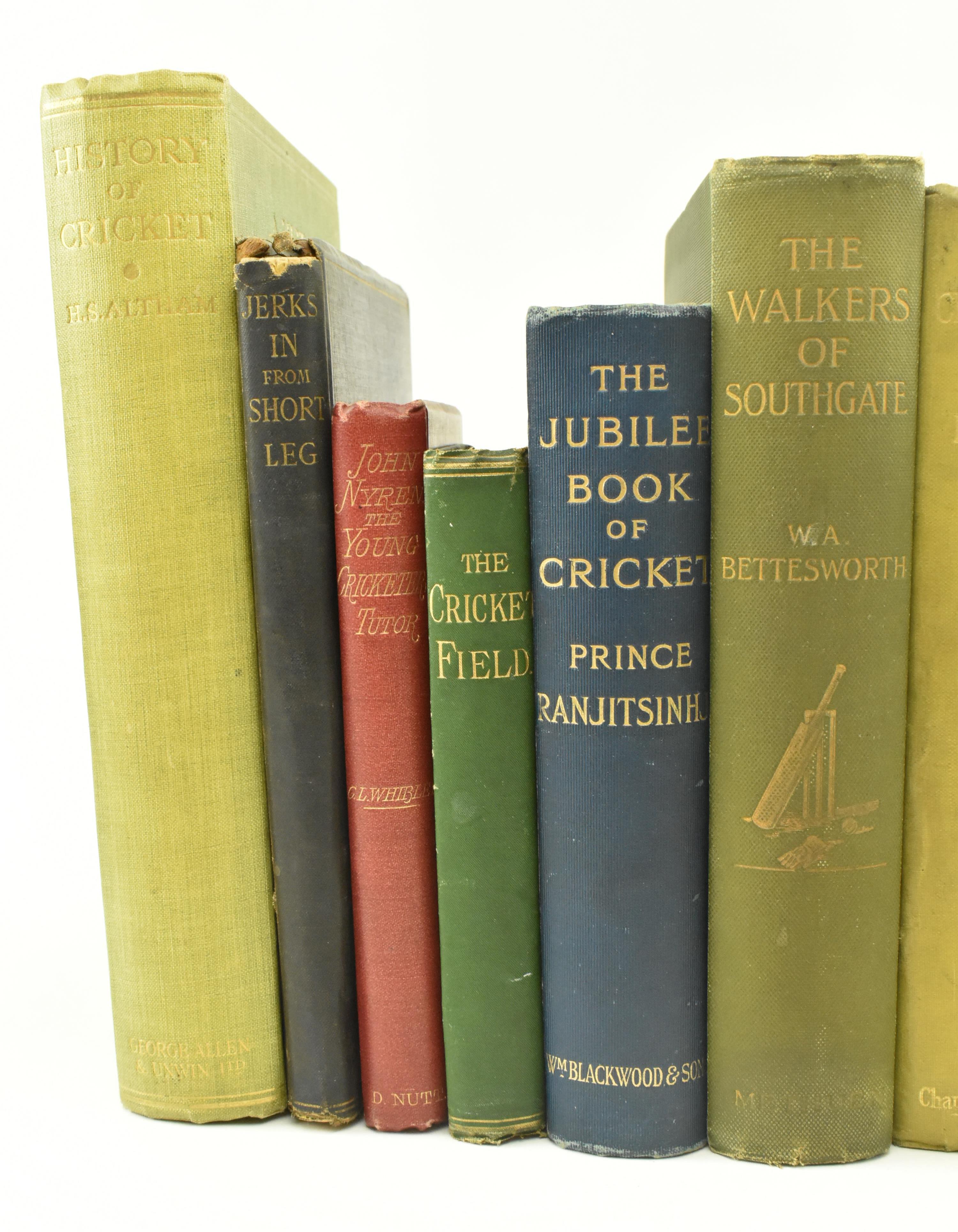 CRICKET INTEREST. COLLECTION OF TEN VICTORIAN BOOKS - Image 2 of 6