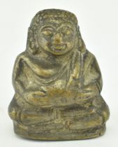 18TH CENTURY THAI AMULET OF SANGKAJAI SEATED FAT BUDDHA