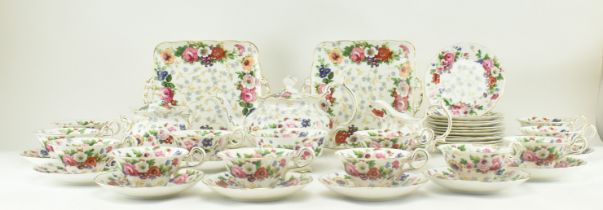 ENGLISH FINE BONE CHINA TWELVE PEOPLE TEA SERVICE