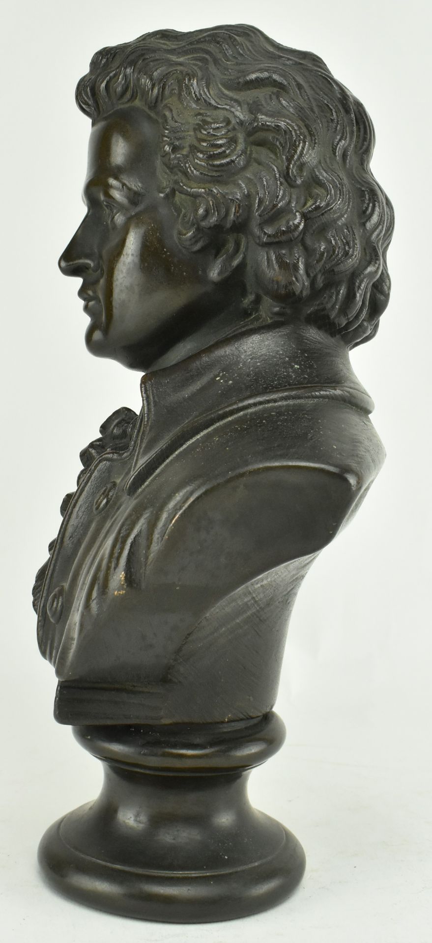 CIRCA 1900 CAST BRONZE BUST OF AMADEUS MOZART - Image 3 of 7