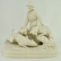 COPELAND AFTER P J. MENE - PARIAN WARE HUNTING FIGURE