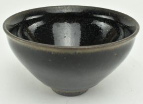 SONG DYNASTY JIAN WARE "OIL SPOT" TEA CUP WITH WOODEN BOX