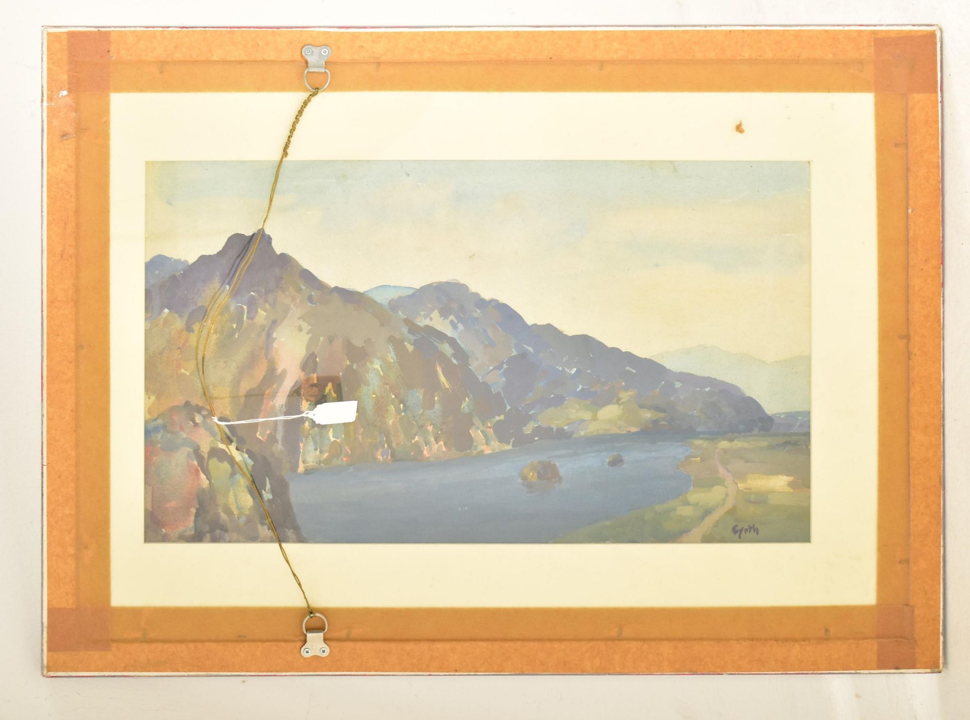 GYRTH RUSSELL (1872-1970) - PAIR OF WATERCOLOUR & OIL PAINTINGS - Image 5 of 5