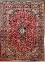 20TH CENTURY CENTRAL PERSIAN KASHAN FLOOR CARPET RUG